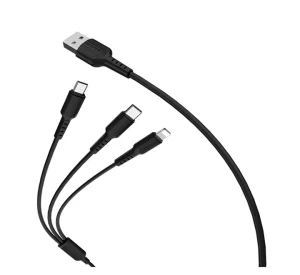 Borofone Bx16 3 In 1 Charging Cable 2.4a 2