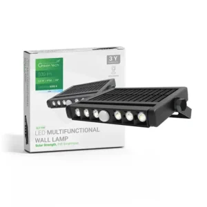 Solarna svjetiljka Green Tech 6500K. IP54, 500lm