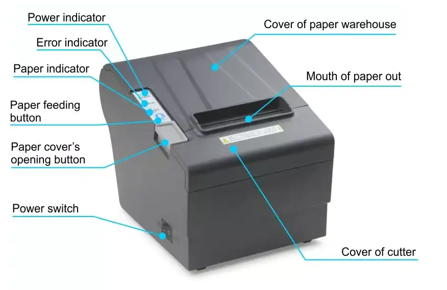 Gsan thermal pos printer gs 8256
